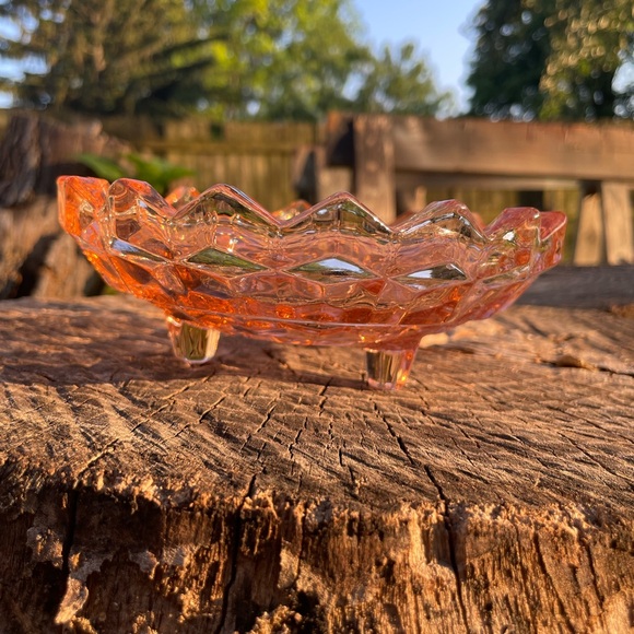 Other - Vintage Pink Depression Candy Dish Bowl
